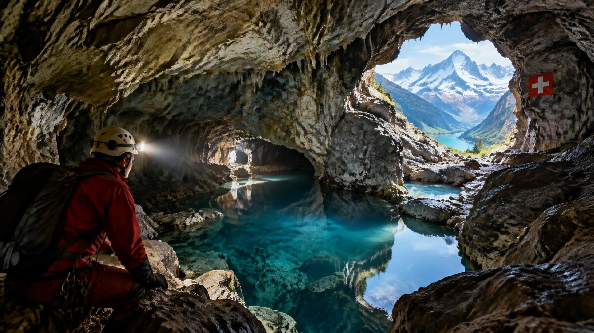 hidden swiss cave