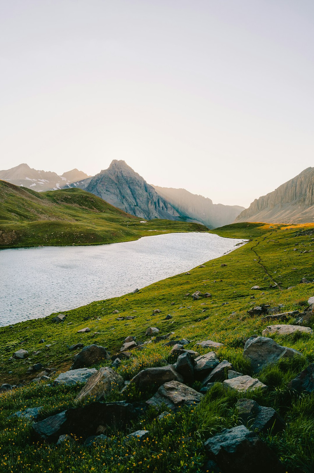 alpine lake nature