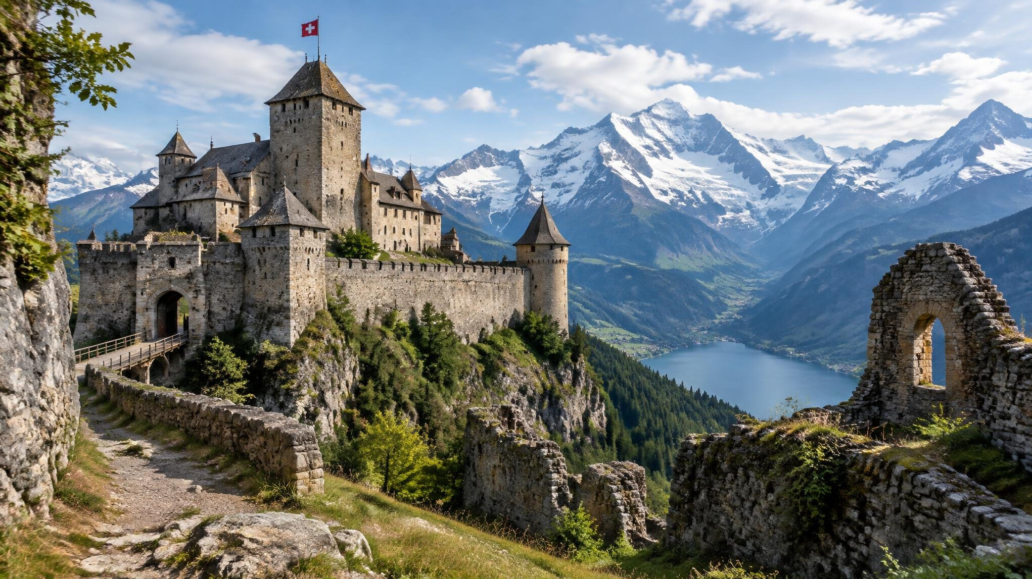 medieval castle exterior